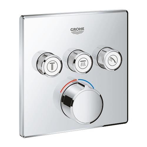 Grohe Grohtherm Smartcontrol Concealed Mixer with 3 Valves - Unbeatable Bathrooms