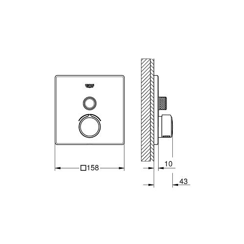 Grohe Grohtherm Smartcontrol Concealed Mixer with One Valve - Unbeatable Bathrooms