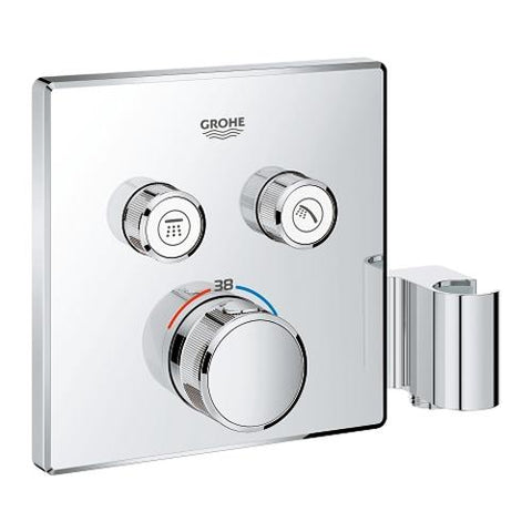 Grohe Grohtherm Smartcontrol Thermostat for Concealed Installation with 2 Valves and Integrated Shower Holder - Unbeatable Bathrooms