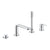 Grohe Lineare 4 Hole Single Lever Bath Combination with Concealed Unit - Unbeatable Bathrooms