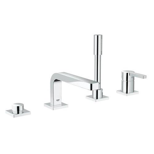 Grohe Lineare 4 Hole Single Lever Bath Combination with Flexible Connection Hoses - Unbeatable Bathrooms