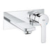 Grohe Lineare Medium Size 2 Hole Wall Mounted Basin Mixer - Chrome - Unbeatable Bathrooms