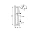 Grohe New Tempesta Chrome Shower Rail Set with 2 Sprays and Anti-Lime System - Unbeatable Bathrooms