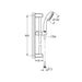 Grohe New Tempesta Chrome Shower Rail Set with 4 Sprays - Unbeatable Bathrooms