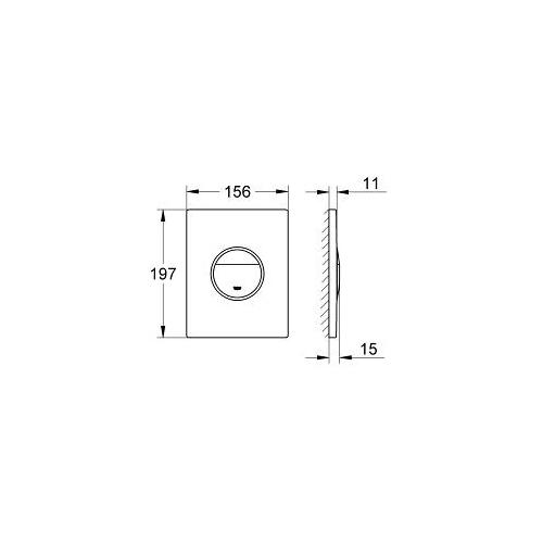 Grohe Ondus Flush Plate - Unbeatable Bathrooms