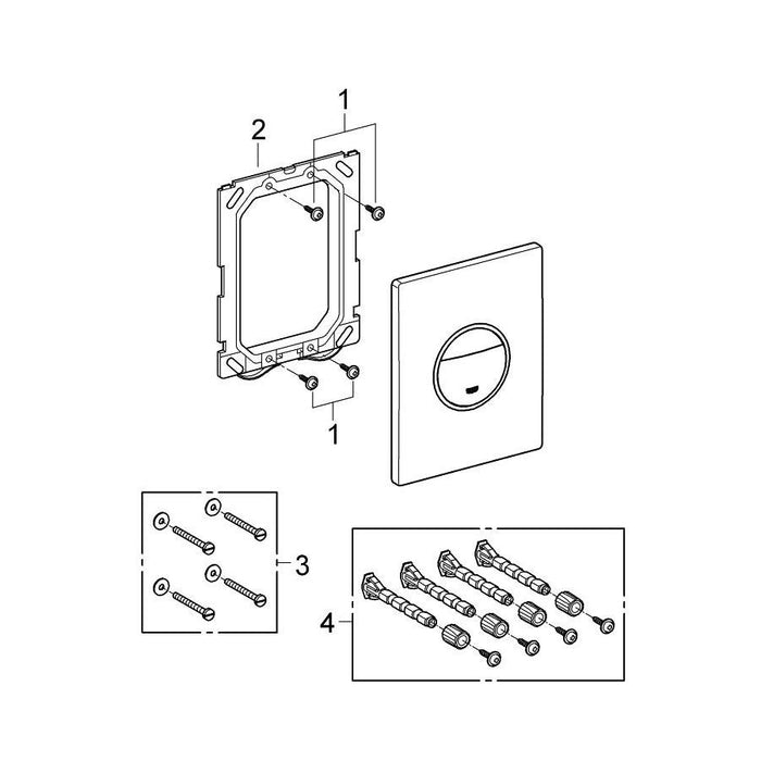Grohe Ondus Flush Plate - Unbeatable Bathrooms