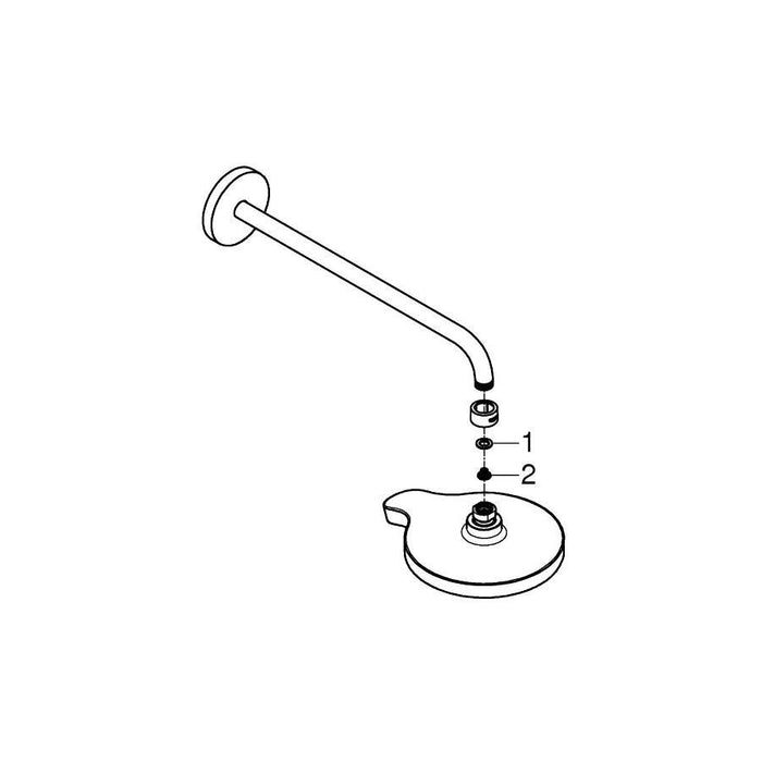 Grohe Power and Soul Cosmopolitan Head Shower Set 422mm with 4 Sprays - Unbeatable Bathrooms