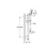 Grohe Power and Soul Cosmopolitan Shower Rail Set with 4 Sprays - Unbeatable Bathrooms
