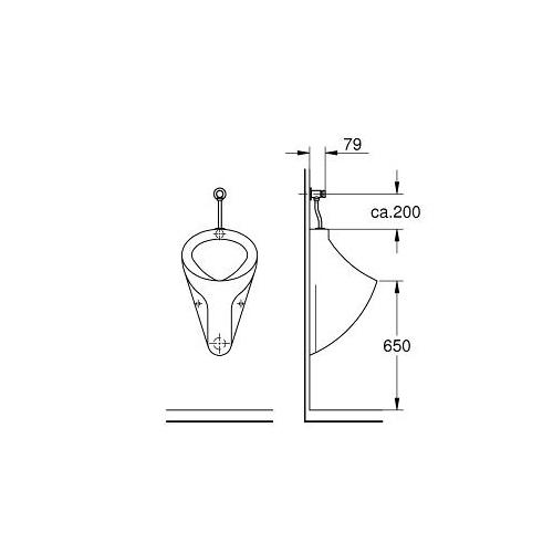 Grohe Press Urinal Flush Valve - Unbeatable Bathrooms