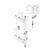 Grohe Rainshower Classic Chrome Shower Rail Set with 3 Sprays - Unbeatable Bathrooms