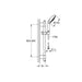 Grohe Rainshower Classic Shower Rail Set with 3 Sprays - Unbeatable Bathrooms