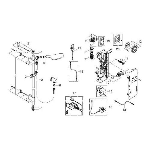 Grohe Rainshower Solo Chrome F Digital Shower Set - Unbeatable Bathrooms