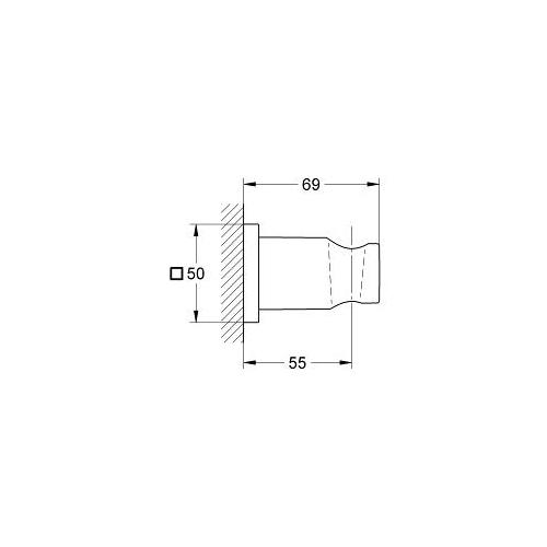 Grohe Rainshower Wall Hand Shower Holder - Unbeatable Bathrooms