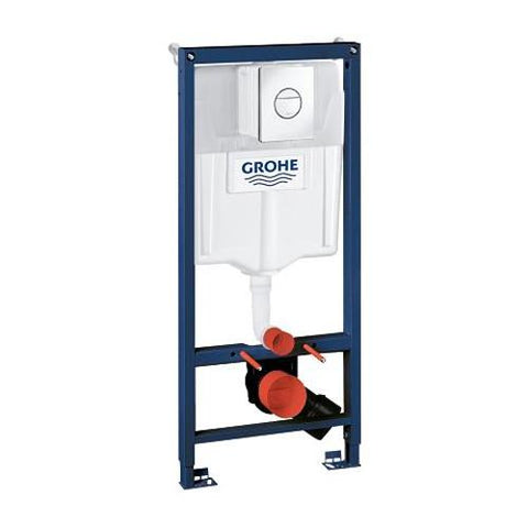 Grohe Rapid SL Installation System Chrome 3 in 1 Set for WC with Fixing Bolts - Unbeatable Bathrooms