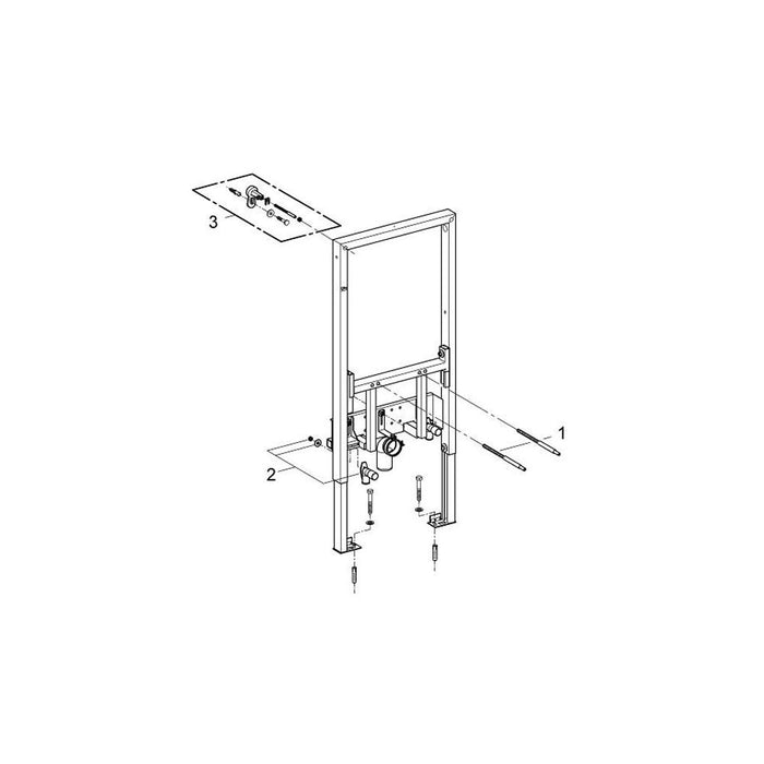 Grohe Rapid SL Installation System for Bidet with Height Adjustable Fitting Connections - Unbeatable Bathrooms