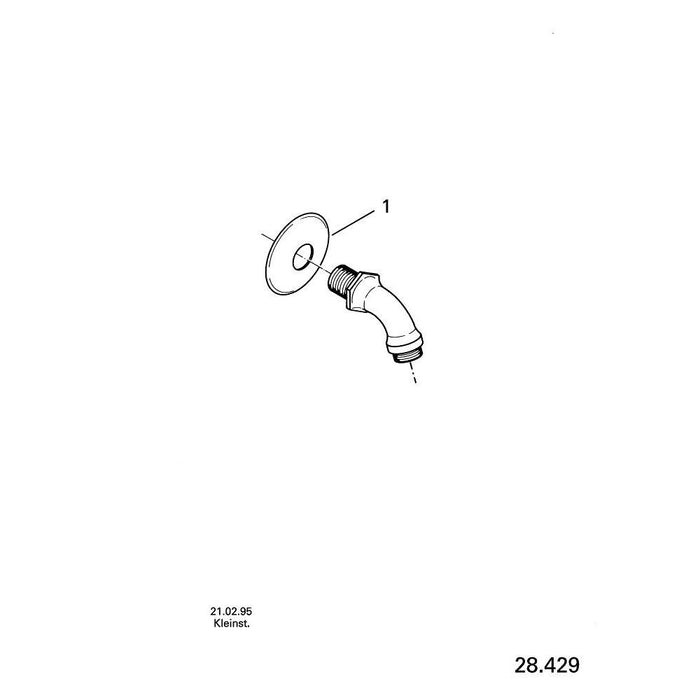 Grohe Relexa 55mm Shower Arm - Unbeatable Bathrooms