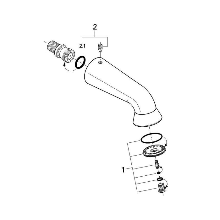 Grohe Relexa Plus Sports Head Shower with 1 Spray - Unbeatable Bathrooms