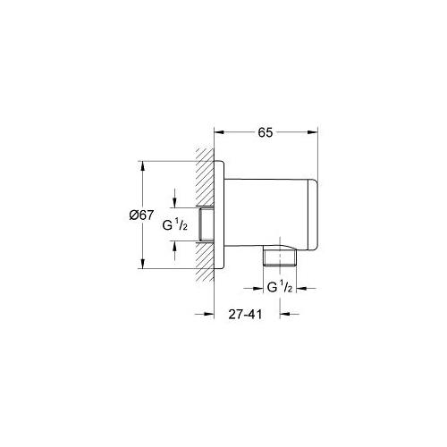 Grohe Relexa Shower Outlet Elbow - Unbeatable Bathrooms