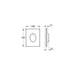 Grohe Skate Air Flush Plate for Vertical Installation - Unbeatable Bathrooms