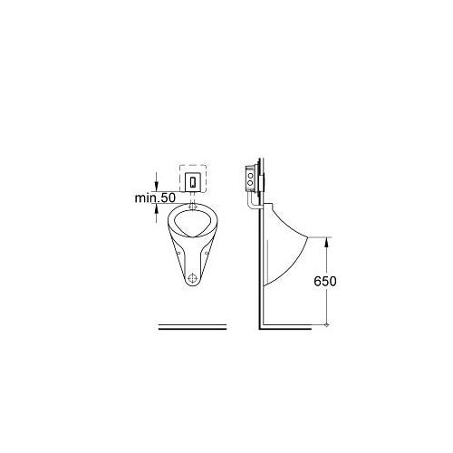 Grohe Skate Cosmopolitan Actuation Plate - Unbeatable Bathrooms