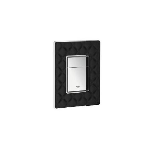 Grohe Skate Cosmopolitan Flush Plate with Leather Surface and Quilted - Unbeatable Bathrooms