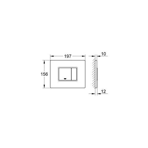 Grohe Skate Cosmopolitan Flush Plate with Printed Graphics - Unbeatable Bathrooms