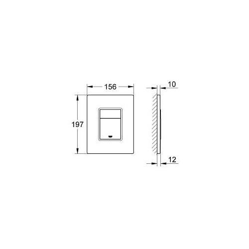 Grohe Skate Cosmopolitan Flush Plate with Printed Graphics - Unbeatable Bathrooms