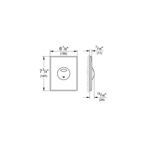 Grohe Skate Flush Plate - Unbeatable Bathrooms