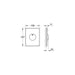 Grohe Skate Flush Plate for Pneumatic Drop Valve - Unbeatable Bathrooms