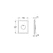 Grohe Skate Flush Plate for Vertical Installation - Unbeatable Bathrooms