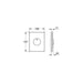 Grohe Skate Stainless Steel Wall Plate for Single Flush Actuation - Unbeatable Bathrooms