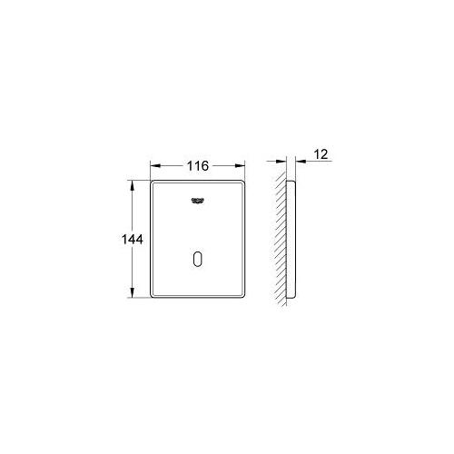 Grohe Tectron Skate Bluetooth Infra Red Electronic for Urinal - Unbeatable Bathrooms
