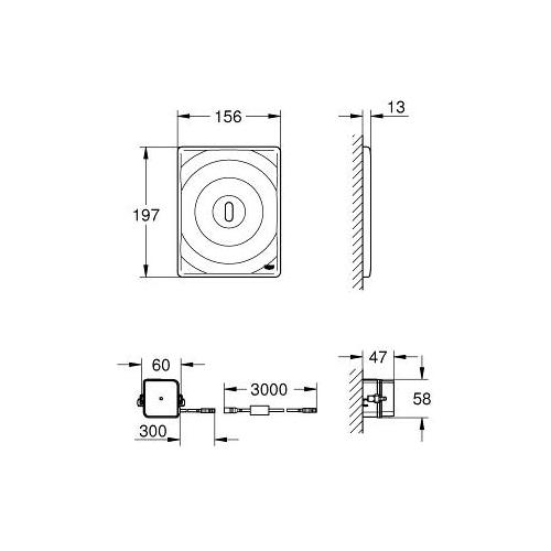 Grohe Tectron Surf Infra Red Electronic for WC Flushing Cistern - Unbeatable Bathrooms