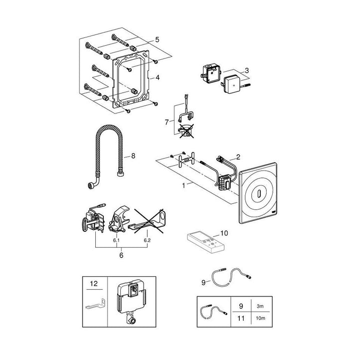 Grohe Tectron Surf Infra Red Electronic for WC Flushing Cistern - Unbeatable Bathrooms