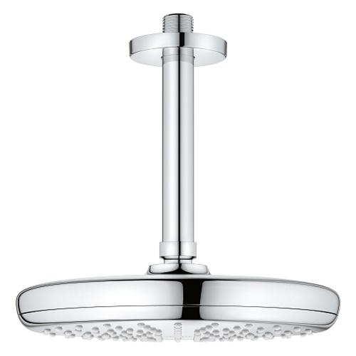Grohe Tempesta 142mm Shower Head Set Ceiling with 1 Spray and Super-Insulated Water Guide Channels - Unbeatable Bathrooms