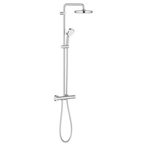 Grohe Tempesta Cosmopolitan Chrome Shower System with Thermostat for Wall Mounting - Unbeatable Bathrooms