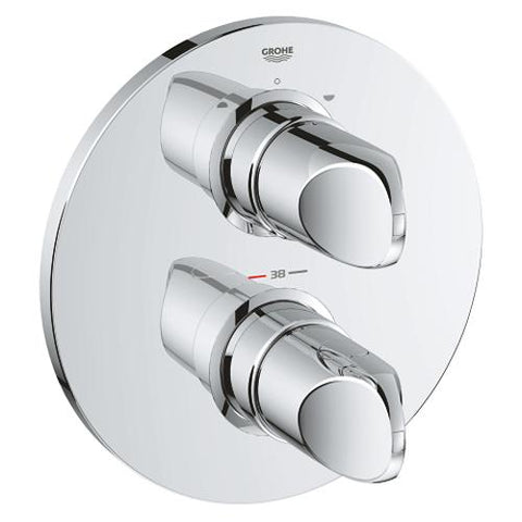 Grohe Veris Thermostat with Integrated 2 Way Diverter for Bath or Shower and More Than One Outlet - Unbeatable Bathrooms