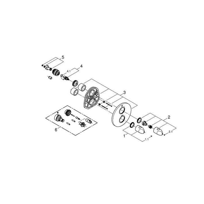 Grohe Veris Thermostatic Shower Mixer - Unbeatable Bathrooms