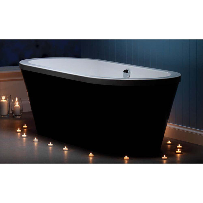 Carron Halcyon 1750mm x 800mm Carronite Oval Bath with Inset Option - White - Unbeatable Bathrooms