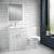 Nuie Harmony Toilet & 1TH Basin Vanity Unit Small Cloakroom Suite - Unbeatable Bathrooms