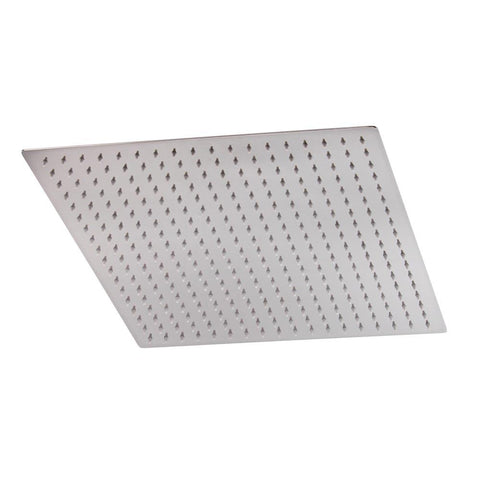 Hudson Reed Slim Stainless Steel Square Fixed Head - Unbeatable Bathrooms