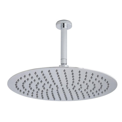Hudson Reed Round Sainless Steel Shower Head 40cm & Arm - Unbeatable Bathrooms