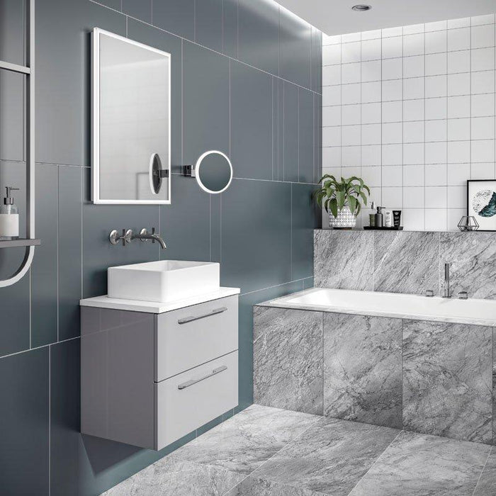 HiB Cirque LED Magnifying Mirror - Unbeatable Bathrooms