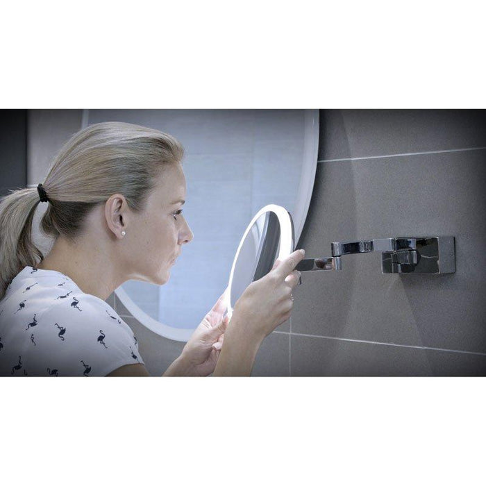 HiB Cirque LED Magnifying Mirror - Unbeatable Bathrooms