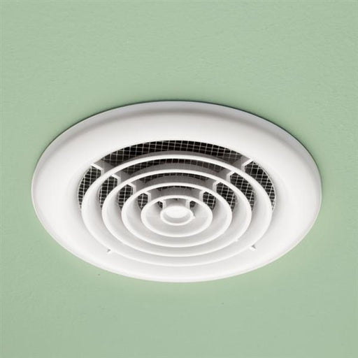 HiB Cyclone Non-Illuminated Inline Ceiling Fan - White - Unbeatable Bathrooms