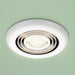 HiB Cyclone Warm White LED Illuminated Inline Ceiling Fan - White - Unbeatable Bathrooms