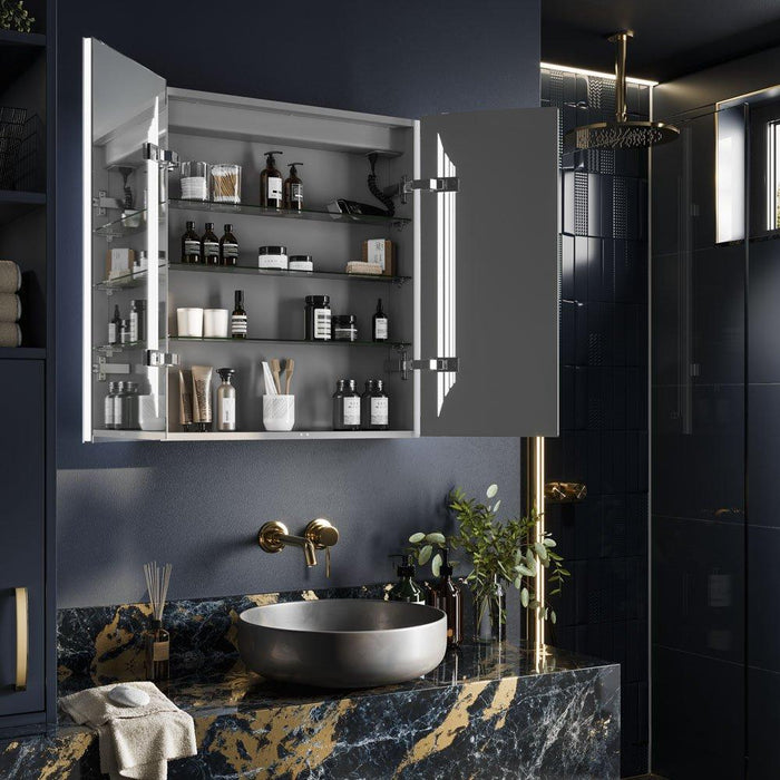 HiB Dimension LED Bluetooth Mirror Cabinet - Unbeatable Bathrooms