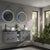 HiB Solstice Round LED Hanging Bathroom Mirror - Unbeatable Bathrooms