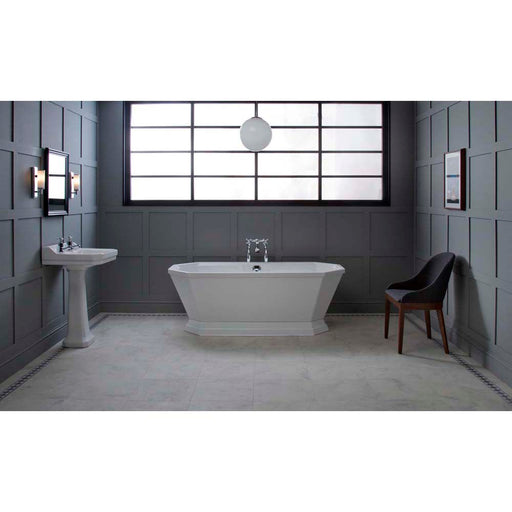 Carron Highgate 1700mm x 750mm Carronite Bath - white - Unbeatable Bathrooms