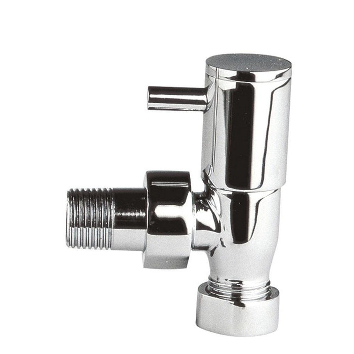 Hudson Reed Angled Radiator Valve Pack (Pairs) Chrome - Unbeatable Bathrooms